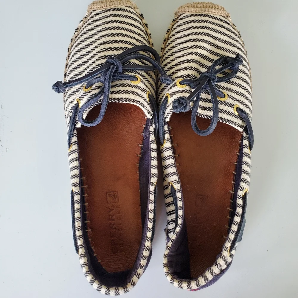 Sperry top-sider striped Katama espadril flats